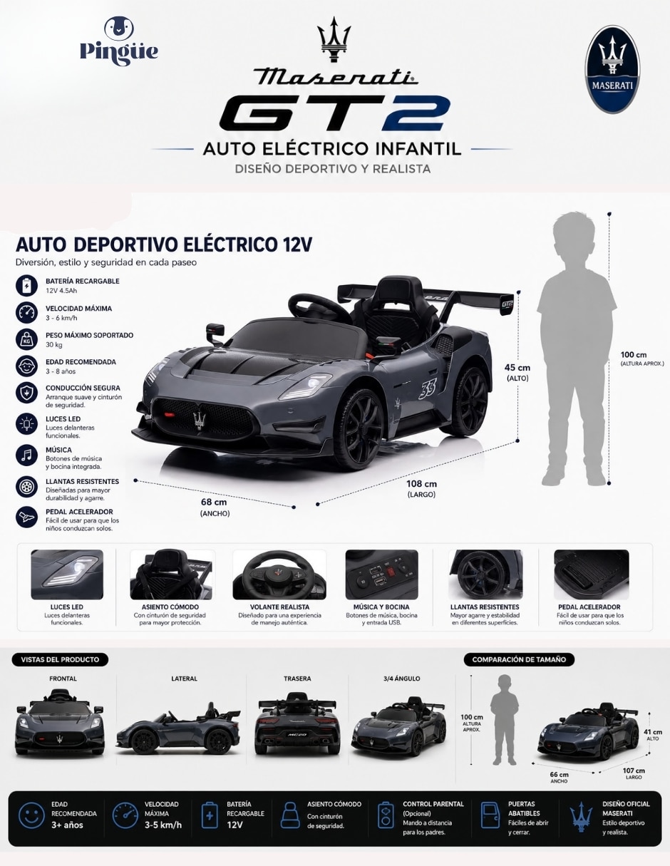 Automóvil montable con control remoto recargable unisex 9