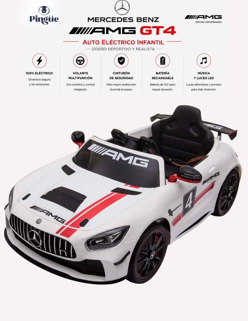 Automóvil montable con control remoto Pingüe recargable