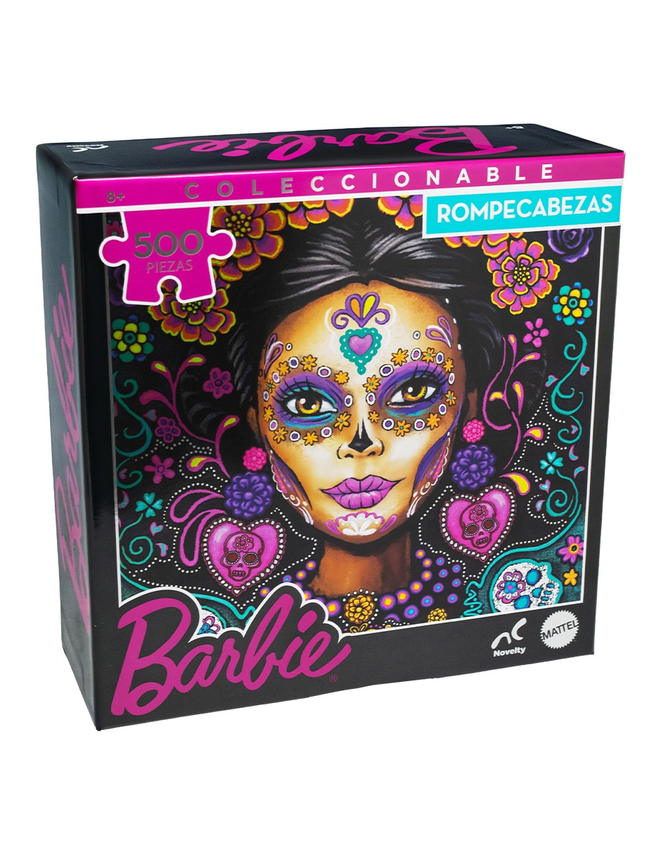 Rompecabezas coleccionable metalizado Barbie catrina 500 piezas 1