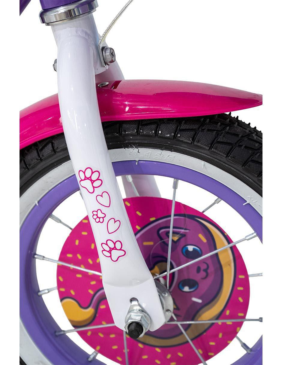 Bicicleta infantil rodada 12 para niña 7