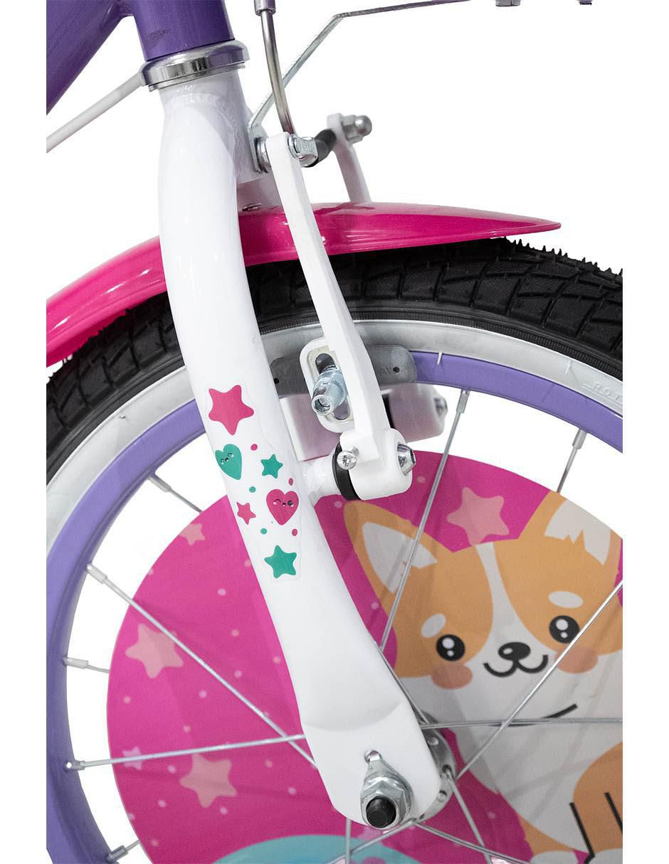 Bicicleta infantil rodada 16 unisex 9