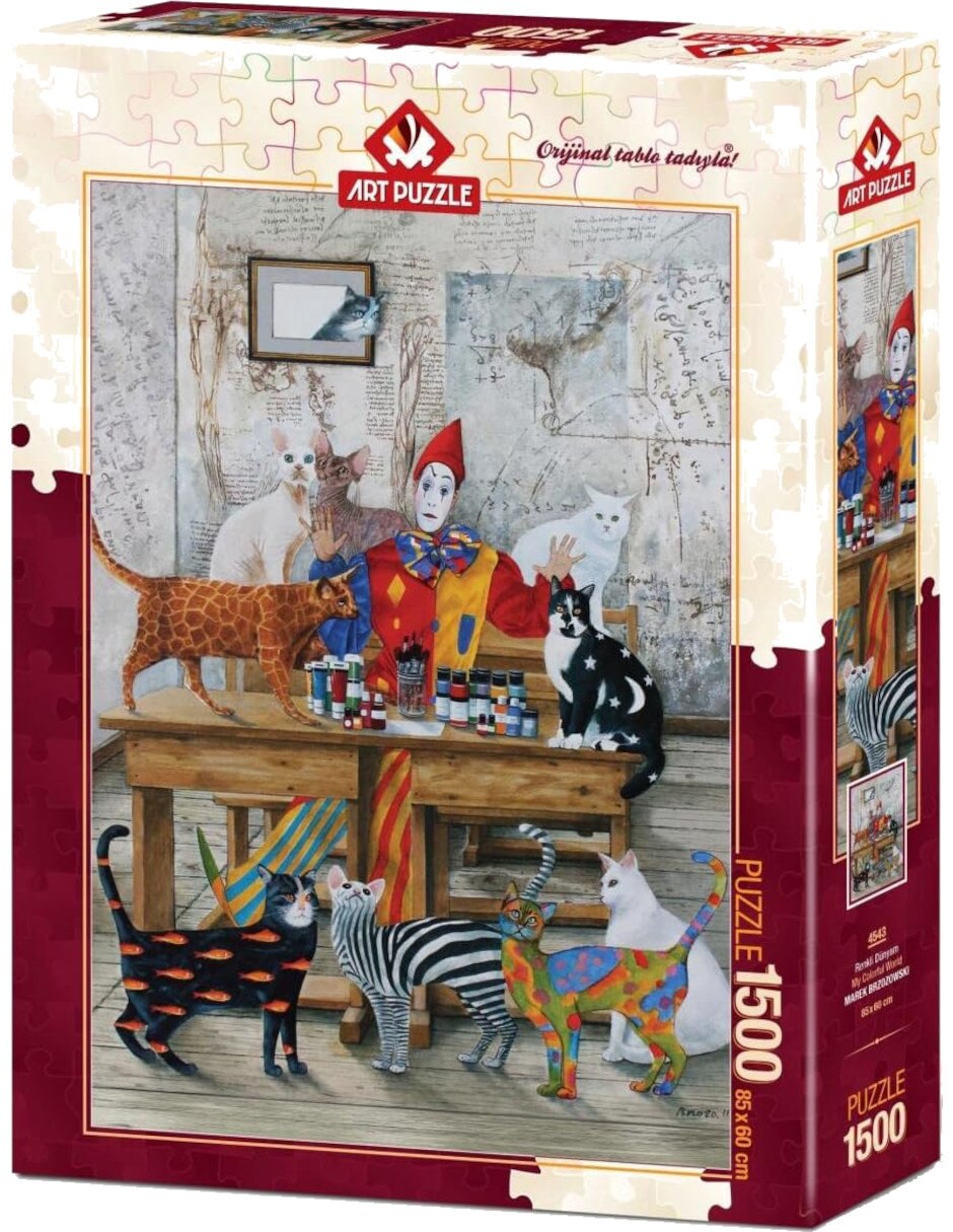 Rompecabezas gatos y más gatos mi mundo colorido Art Puzzle 1500 piezas
