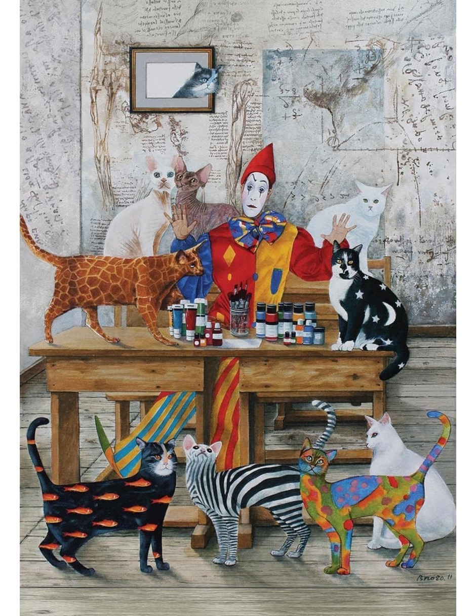 Rompecabezas gatos y más gatos mi mundo colorido Art Puzzle 1500 piezas