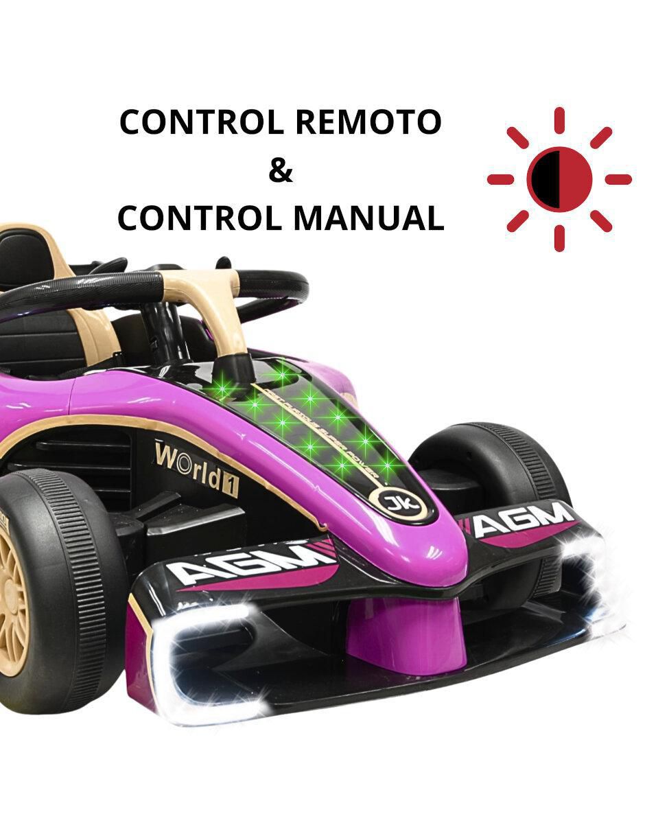 Automóvil montable con control remoto de carreras de recargable 6