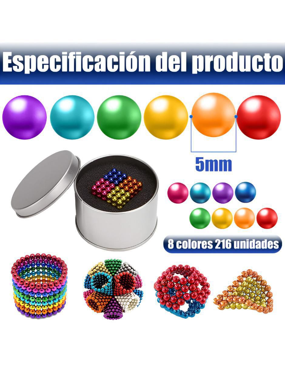 Set de Bolas Magnéticas Anti Estrés XTLLAR6226
