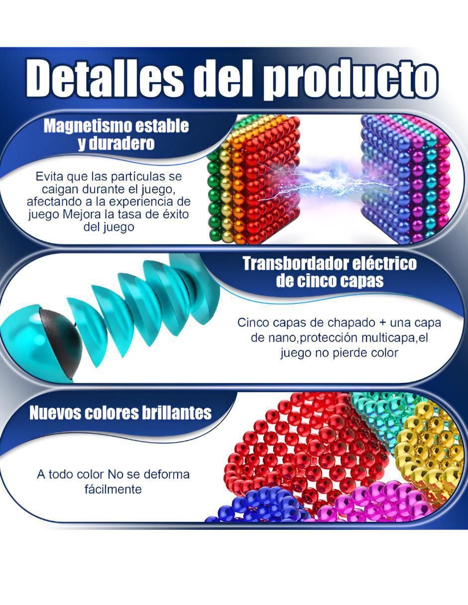 Set de Bolas Magnéticas Anti Estrés XTLLAR6226