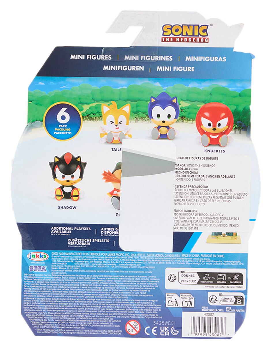 Set figuras acción Sonic Diferentes personajes 2