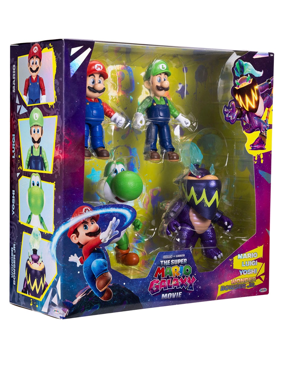 Set Figuras Acción Articulada Super Mario Galaxy Movie Jakks Pacific 3