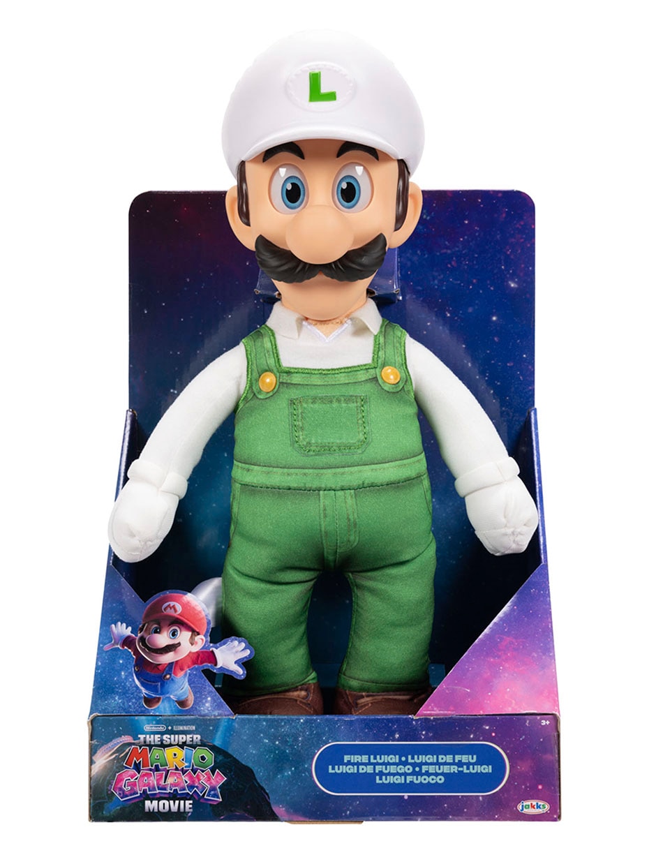 Peluche Super Mario Galaxy Movie Luigi de fuego 4