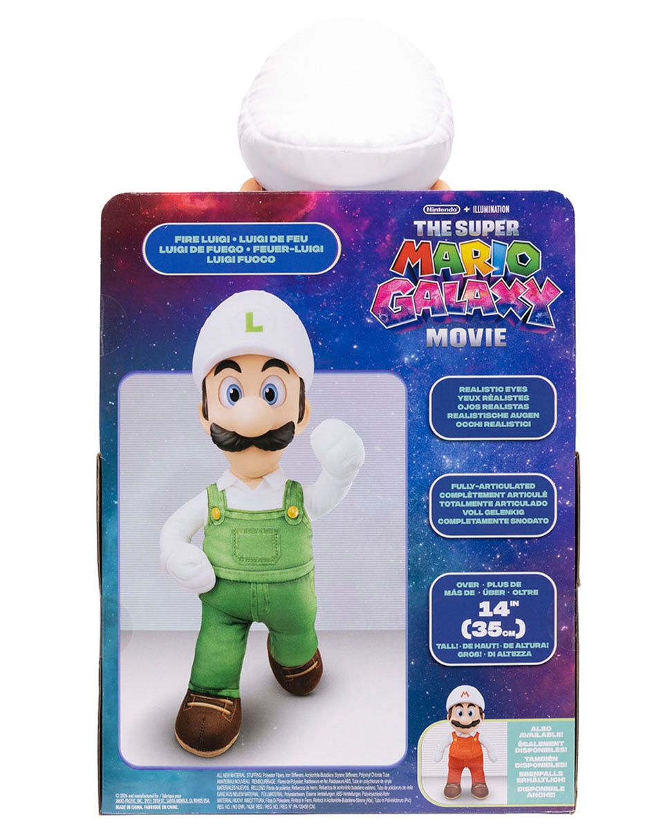 Peluche Super Mario Galaxy Movie Luigi de fuego 7