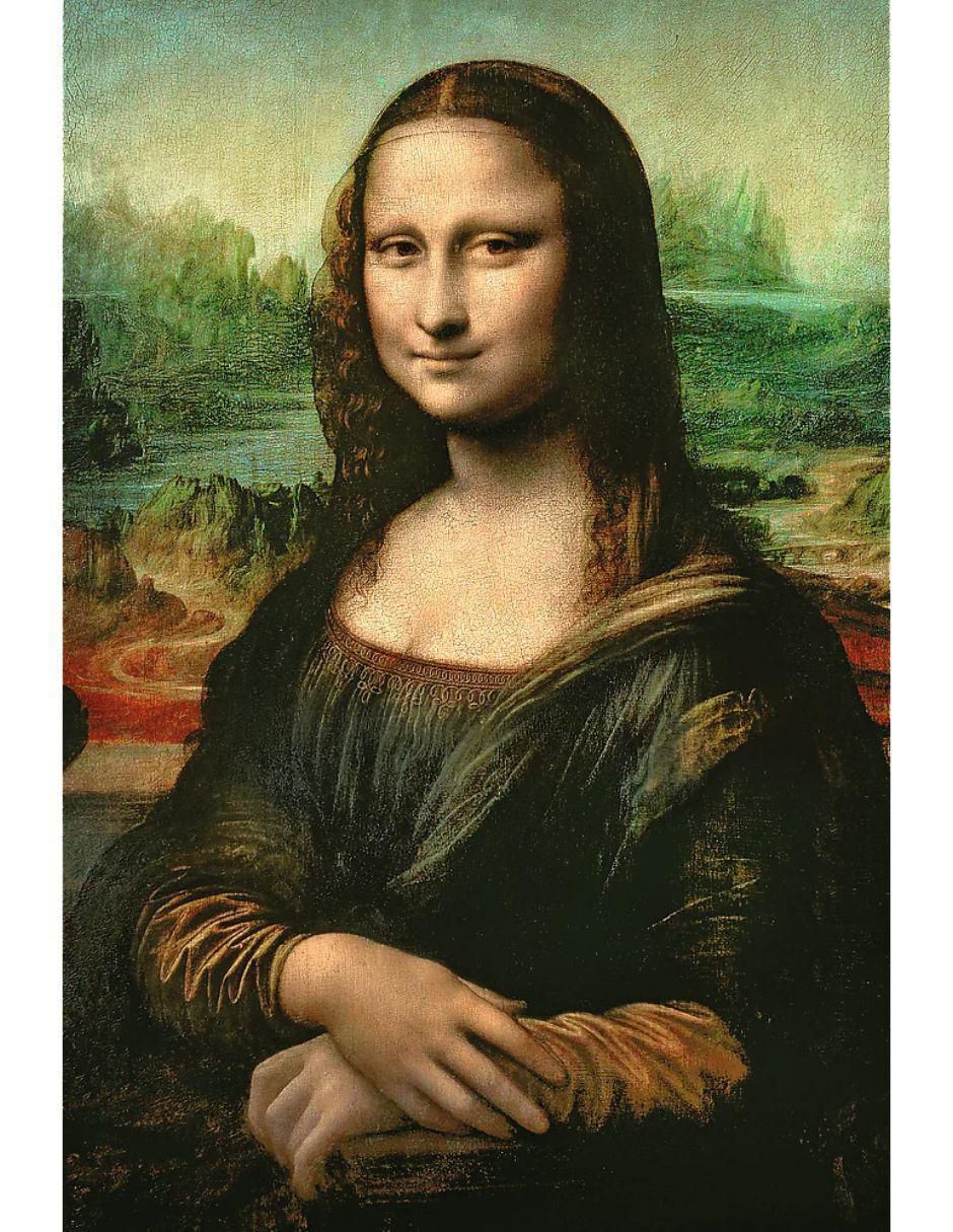 Rompecabezas Mona Lisa Leonardo Da Vinci con marco Trefl 500 piezas