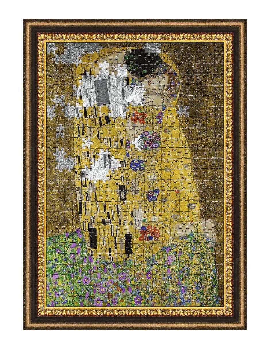 Rompecabezas Gustav Klimt El Beso con marco 500 piezas Rompecabezas Gustav Klimt El Beso con marco 500 piezas