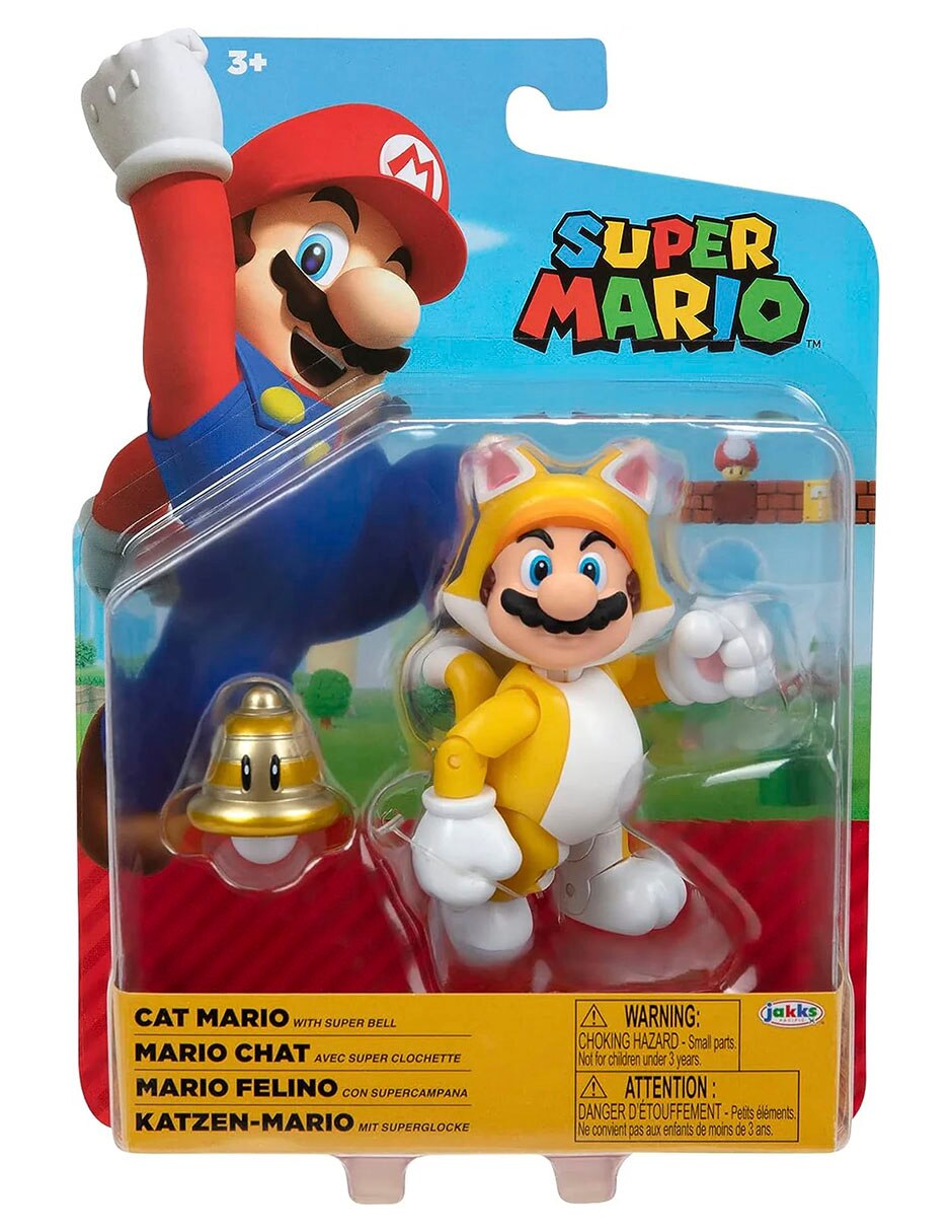 Figura de acción articulada Super Mario Cat Mario Figura de acción articulada Super Mario Cat Mario