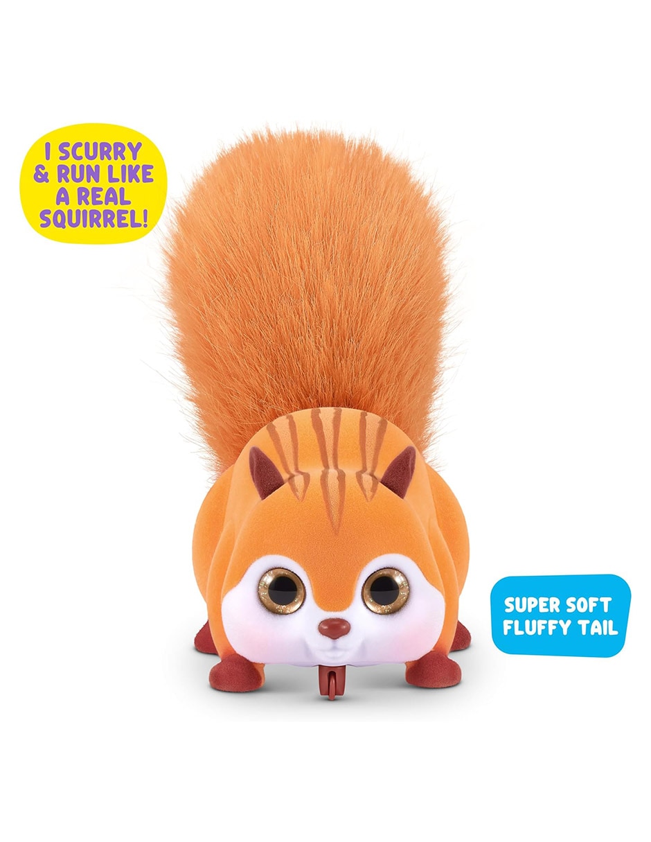 Peluche de ardilla pets alive de 13 cm