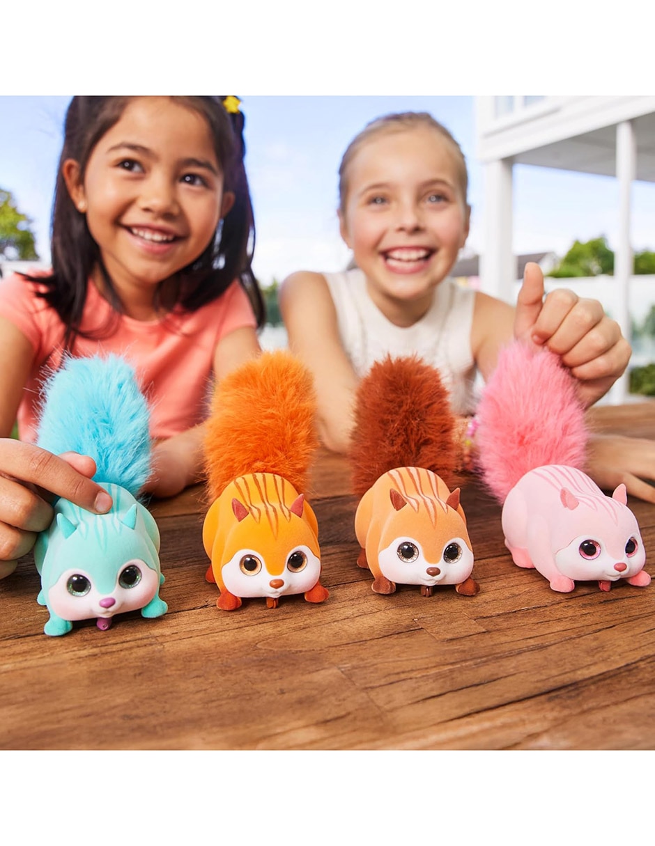 Peluche de ardilla pets alive de 13 cm