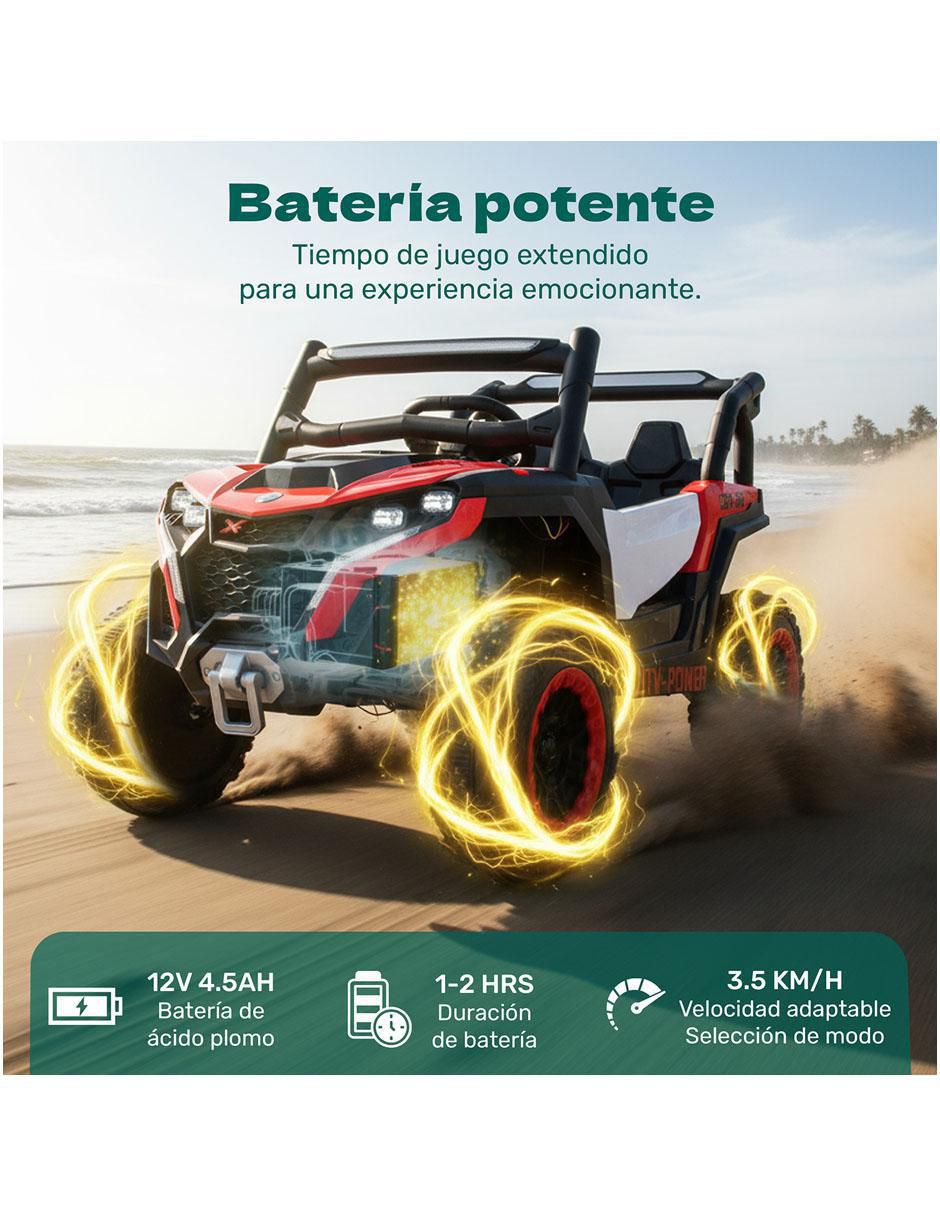 Cuatrimoto montable con control remoto de batería 5