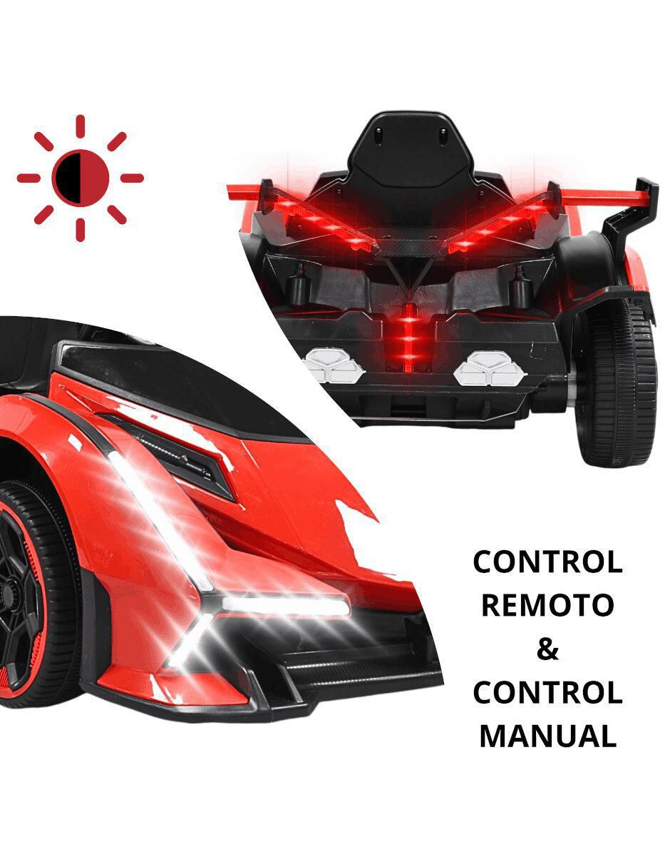 Automóvil montable con control remoto Deportivo Lambo recargable 7