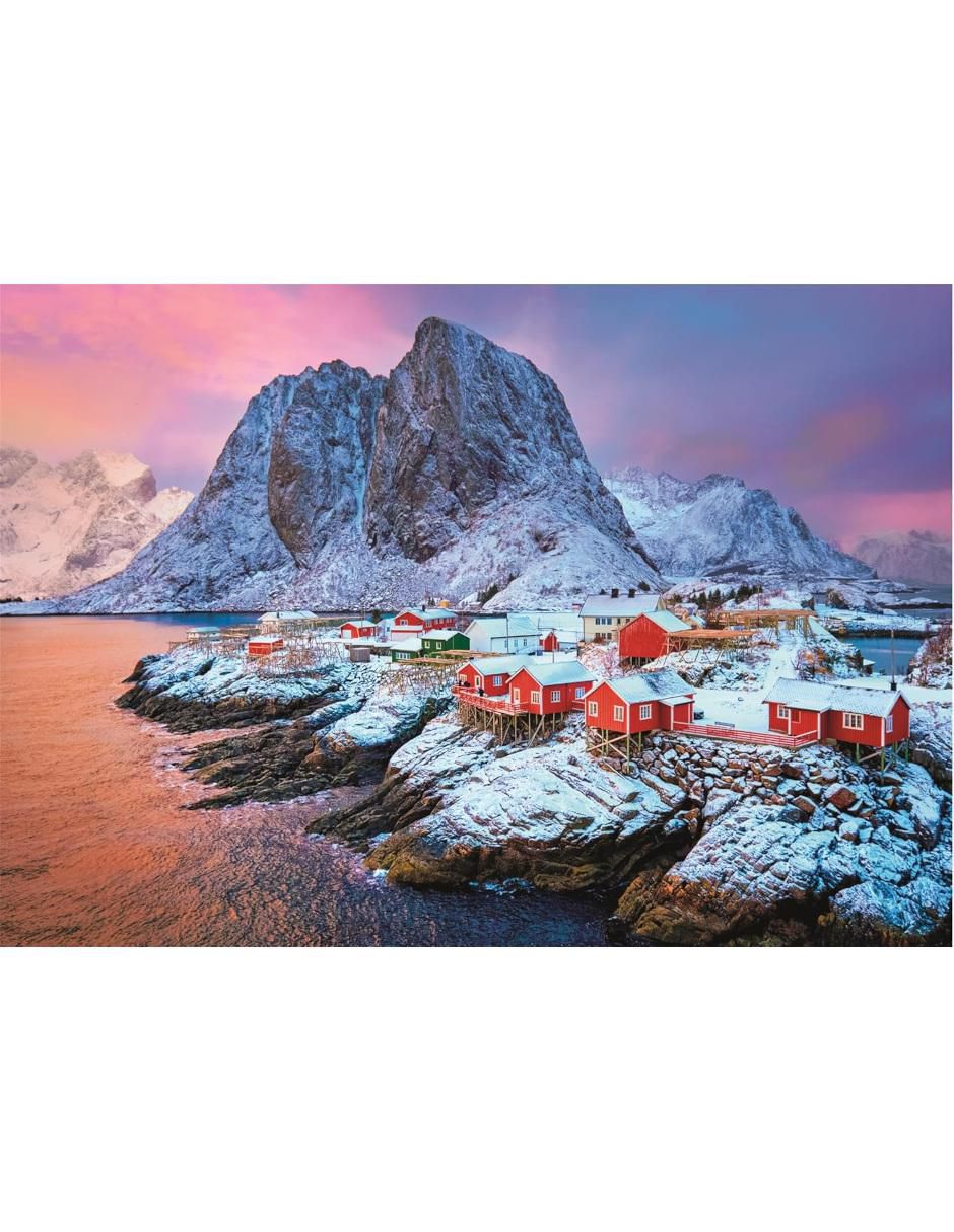 Rompecabezas Lofoten Noruega Villa Hamnoy 500 piezas 2