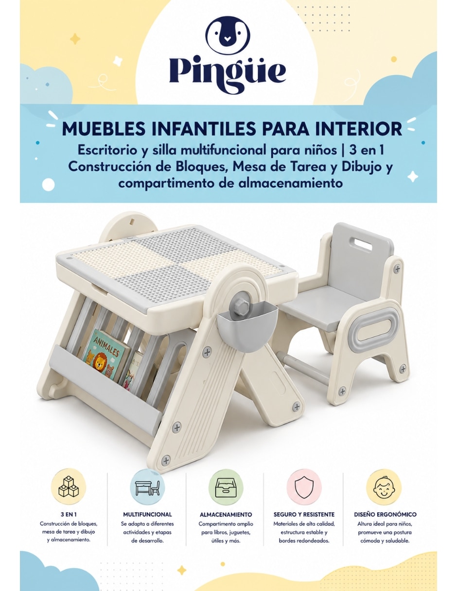 Tocador de juguete Pingüe