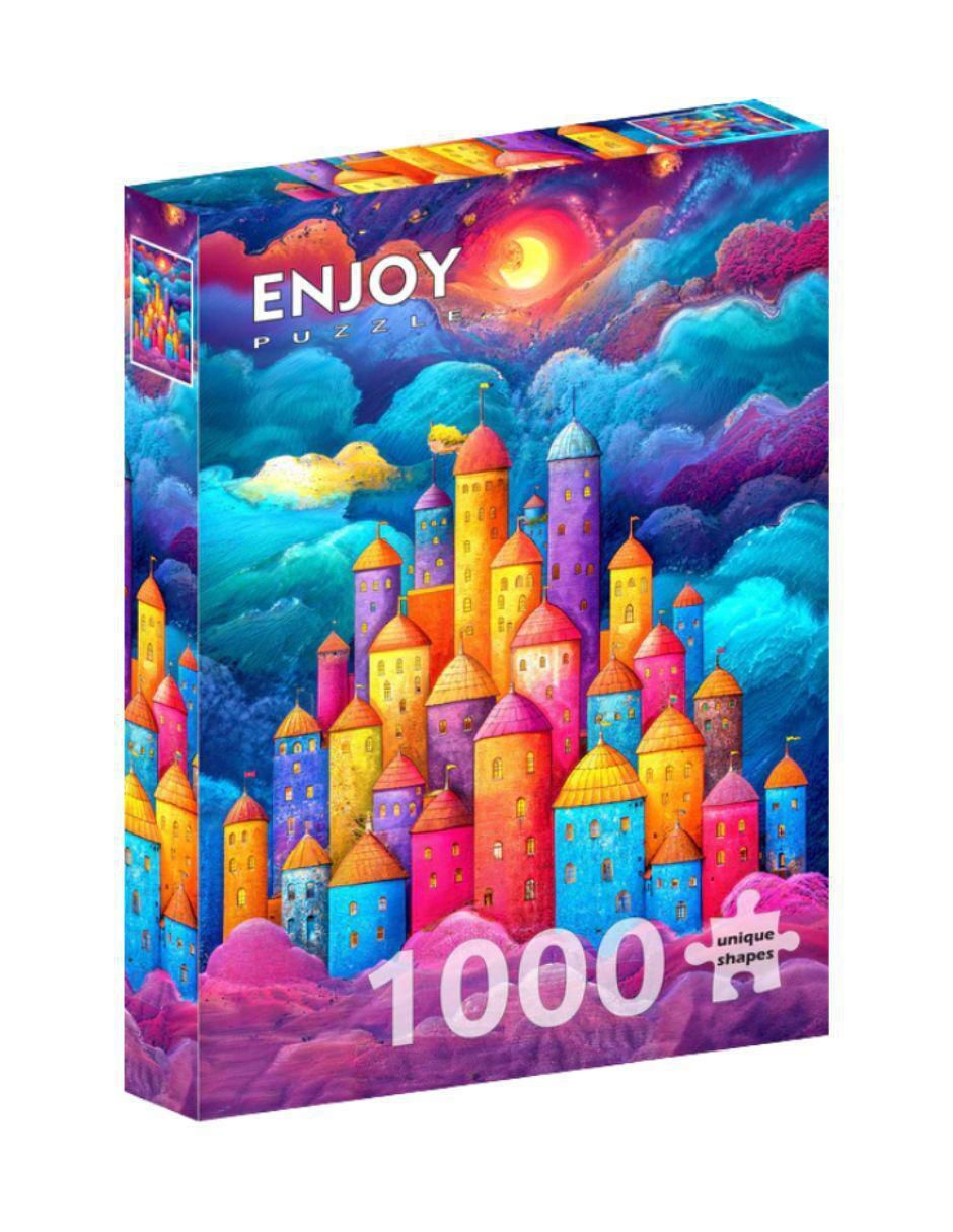 Rompecabezas Fortaleza Entre Nubes Enjoy Puzzle 1000 piezas