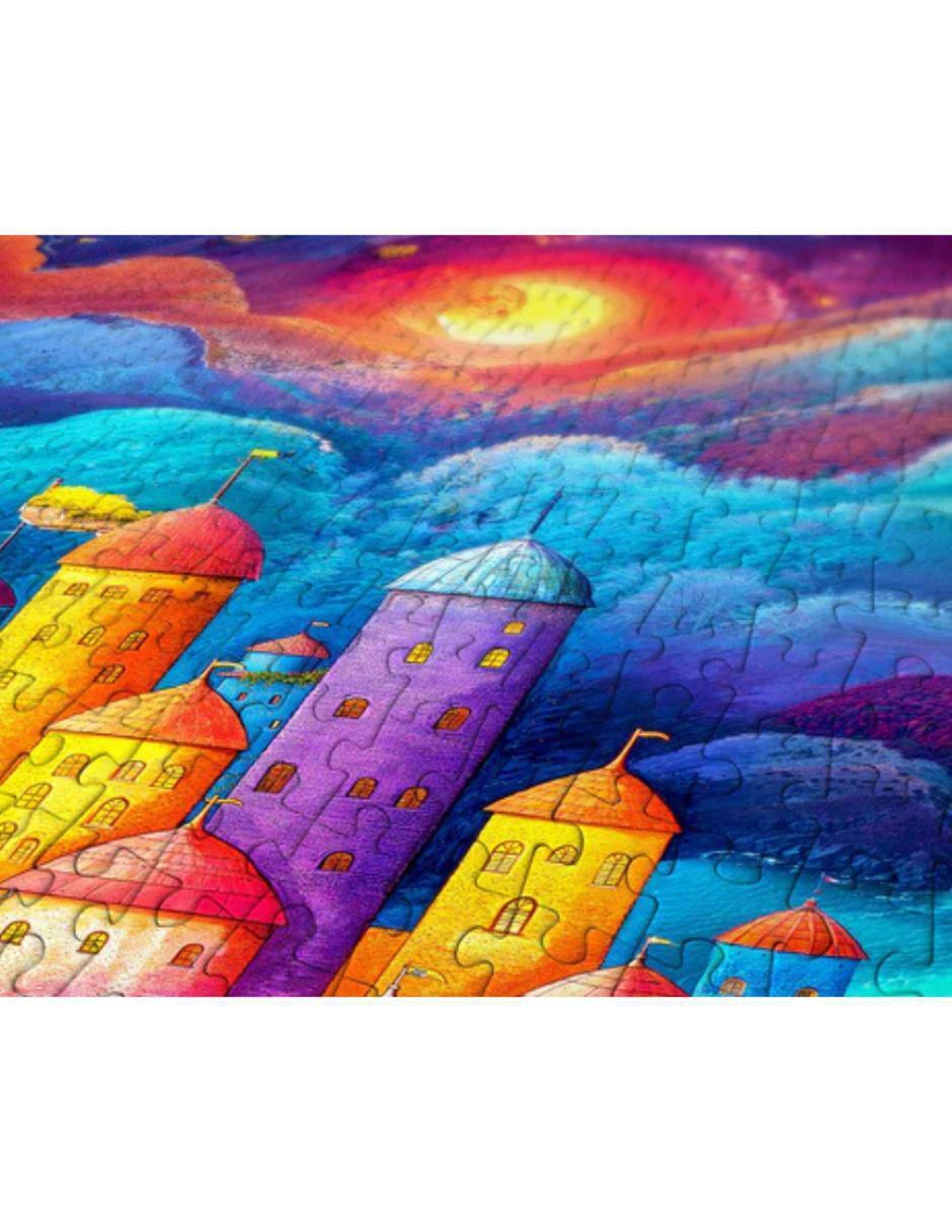 Rompecabezas Fortaleza Entre Nubes Enjoy Puzzle 1000 piezas
