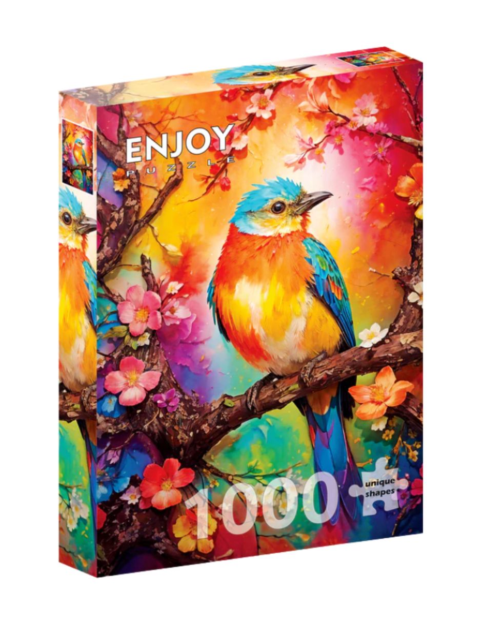 Rompecabezas Animales Pajarito de colores Enjoy Puzzle 1000 piezas