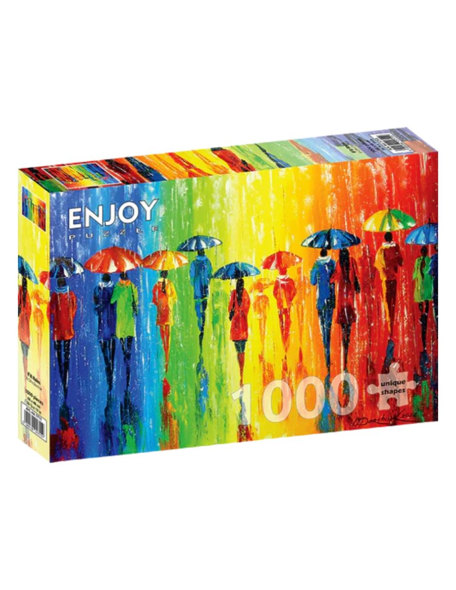Rompecabezas arcoíris lluvia torrencial Enjoy Puzzle 1000 piezas
