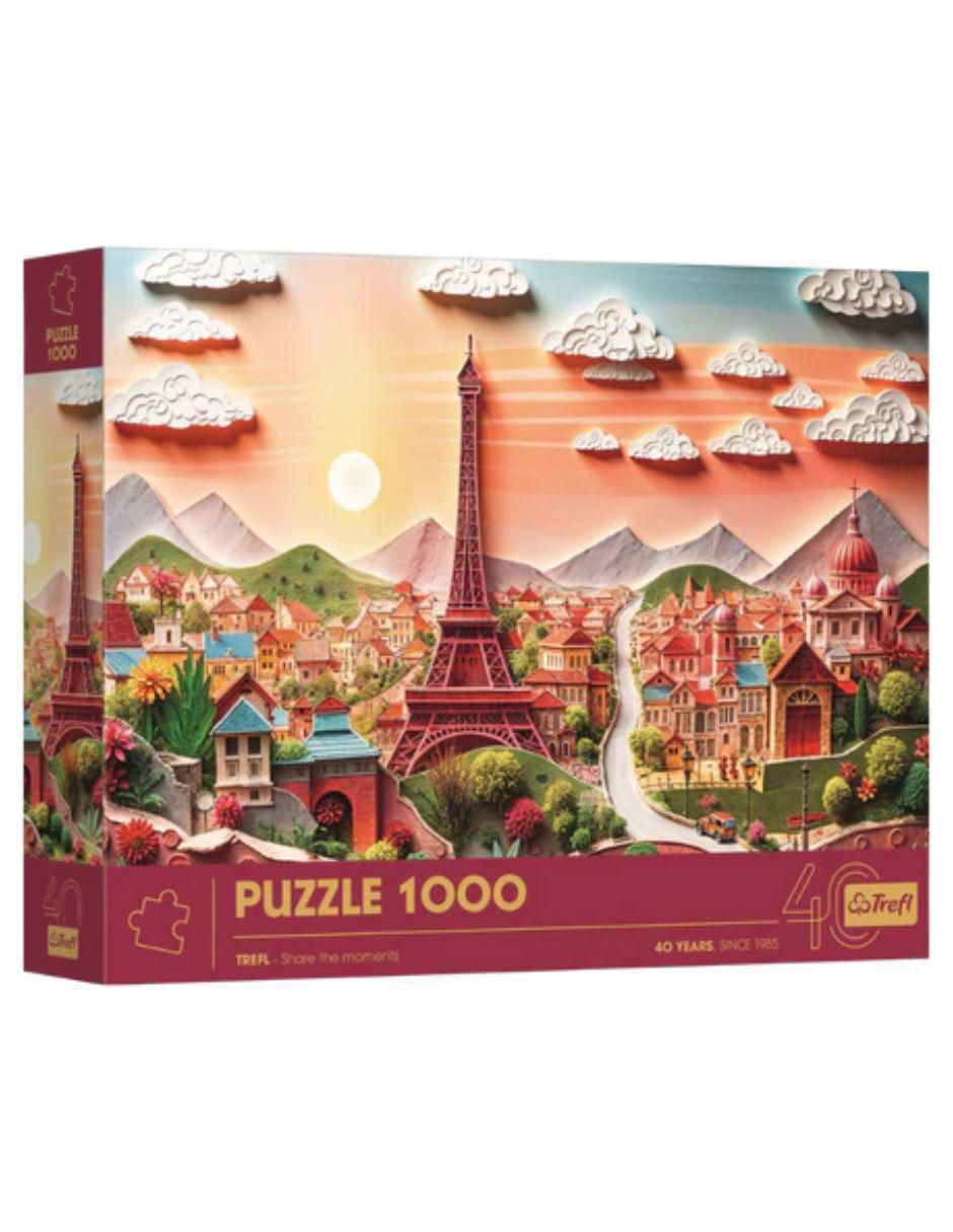 Rompecabezas Torre Eiffel, París 3D Trefl 1000 piezas
