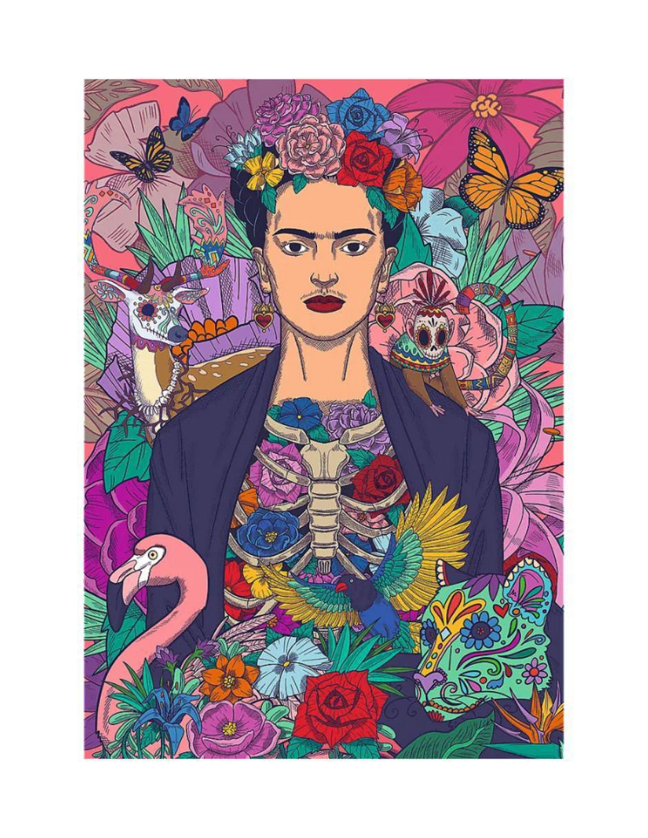 Rompecabezas frida kahlo un alma floreciente 1000 piezas Rompecabezas frida kahlo un alma floreciente 1000 piezas