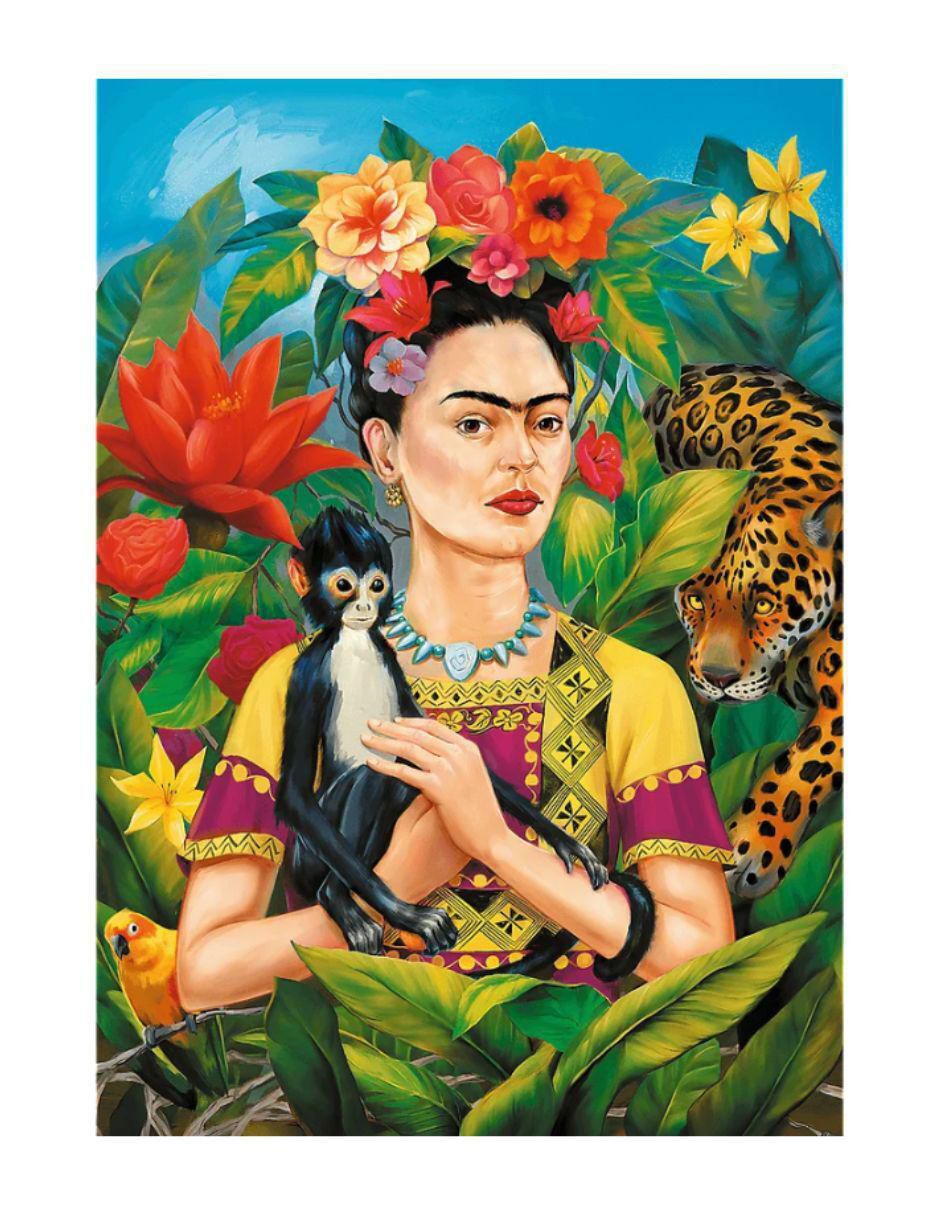 Rompecabezas Frida Kahlo: Retrato de la Jungla 1000 piezas Rompecabezas Frida Kahlo: Retrato de la Jungla 1000 piezas