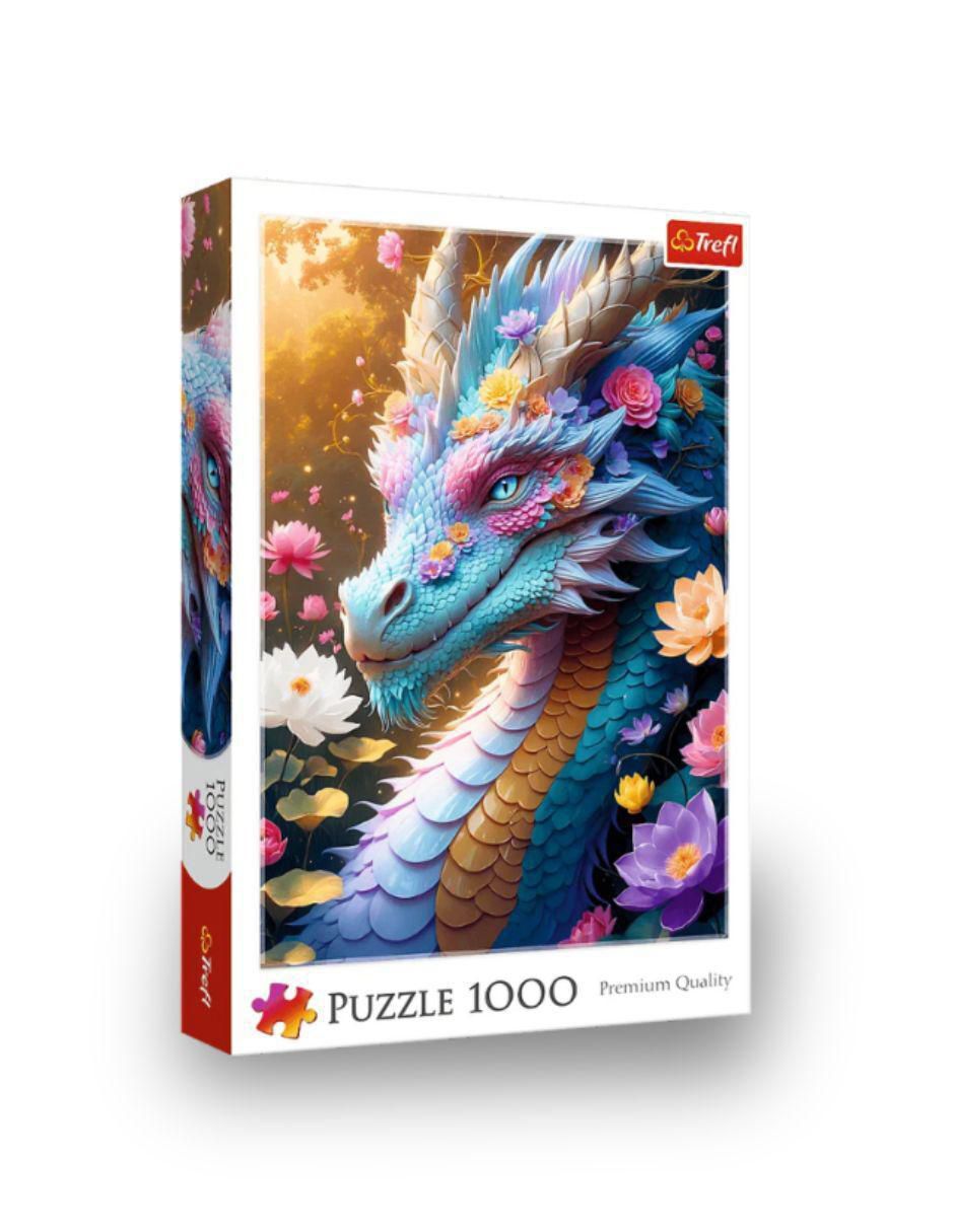 Rompecabezas Dragón con Flores 1000 piezas Rompecabezas Dragón con Flores 1000 piezas