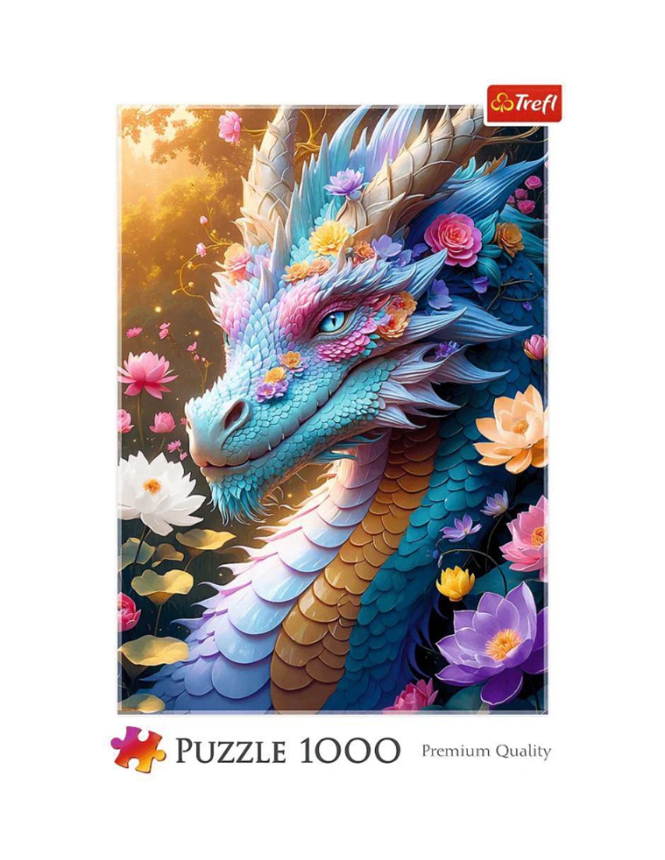 Rompecabezas Dragón con Flores 1000 piezas 3