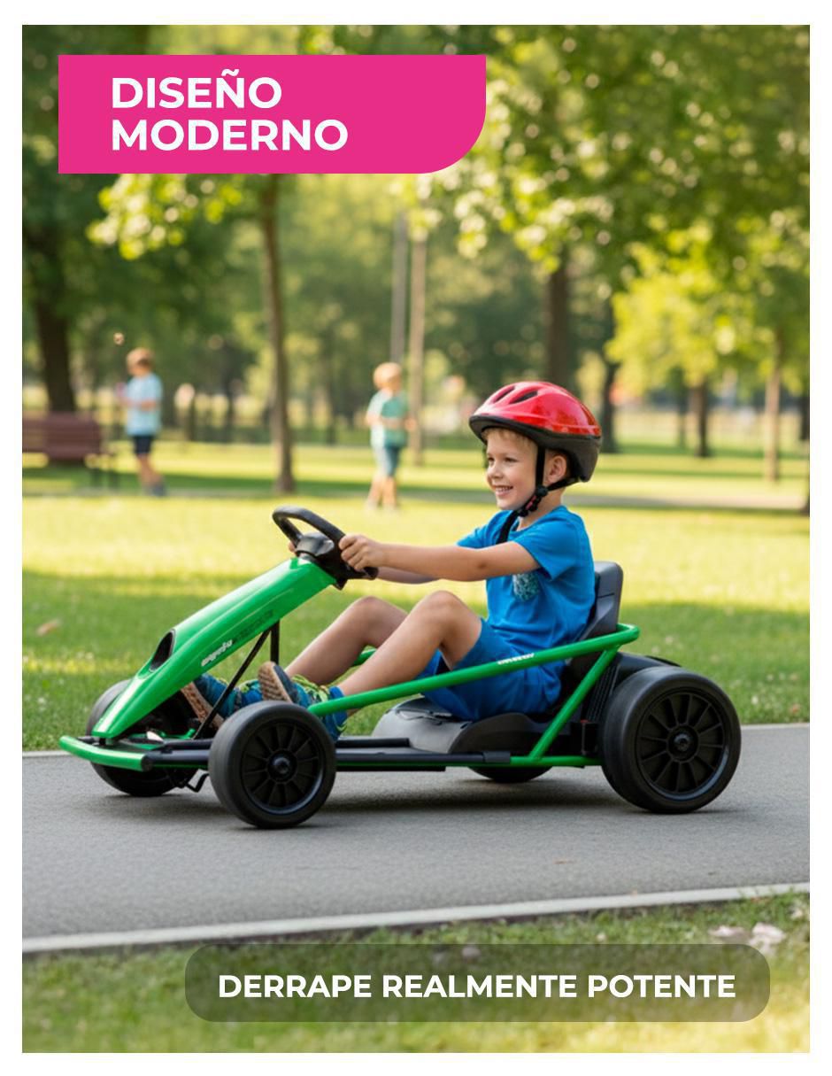 Go kart montable recargable