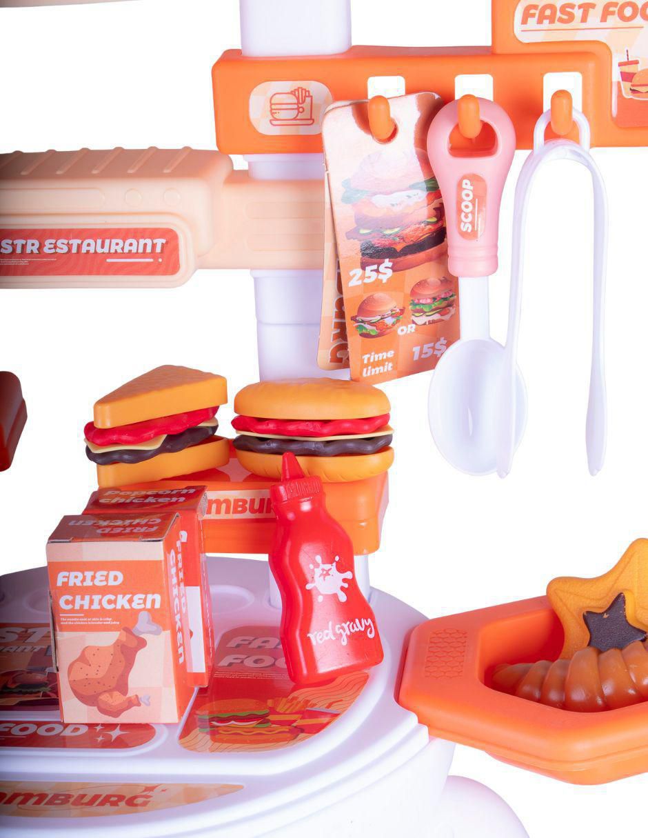 Maletín Fast Food juego de rol para niños
