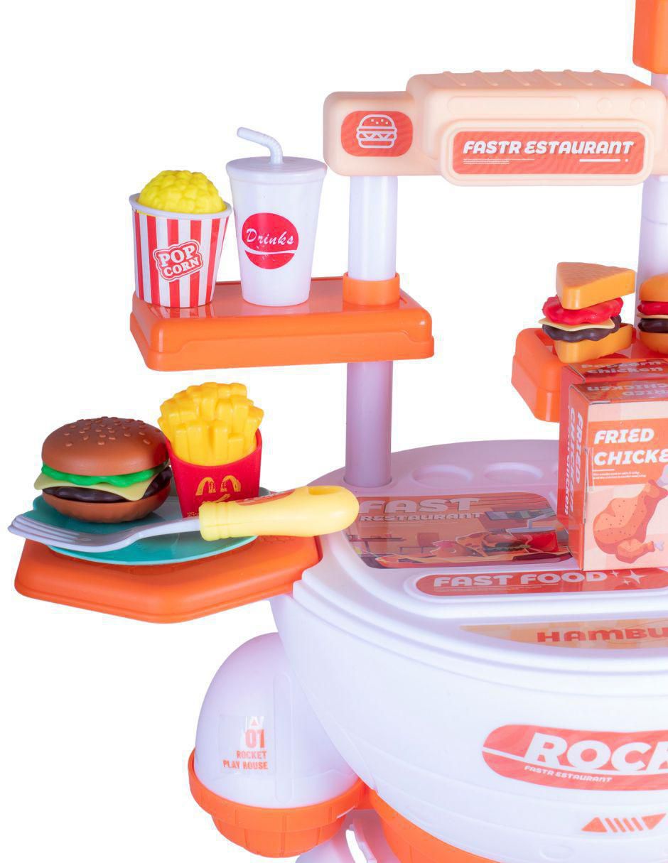 Maletín Fast Food juego de rol para niños