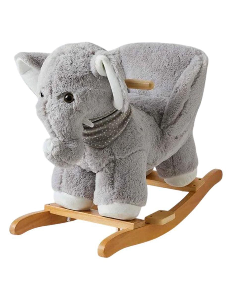 Balancín montable trompy el elefante abrazable con sonido de batería unisex
