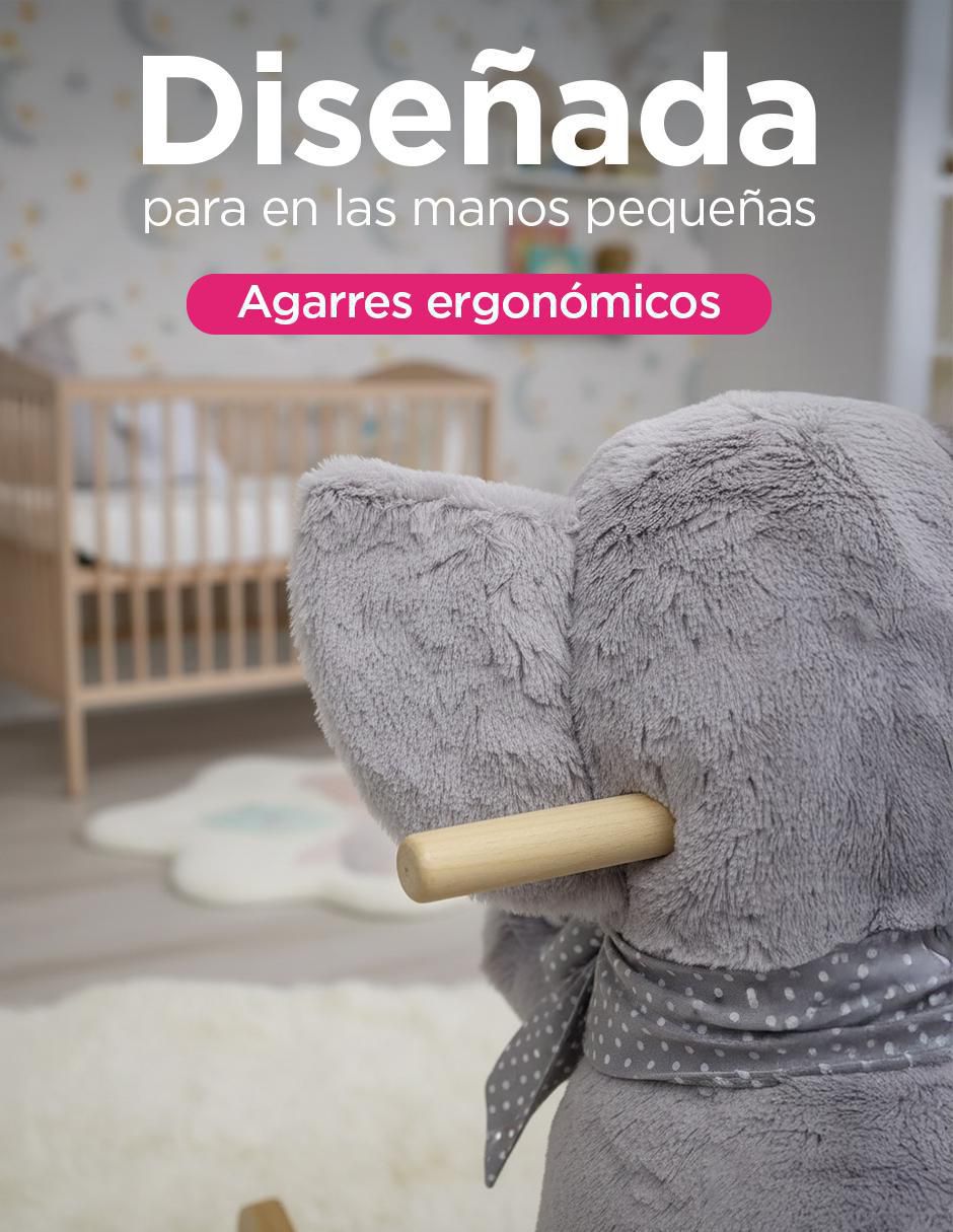 Balancín montable trompy el elefante abrazable con sonido de batería unisex 6