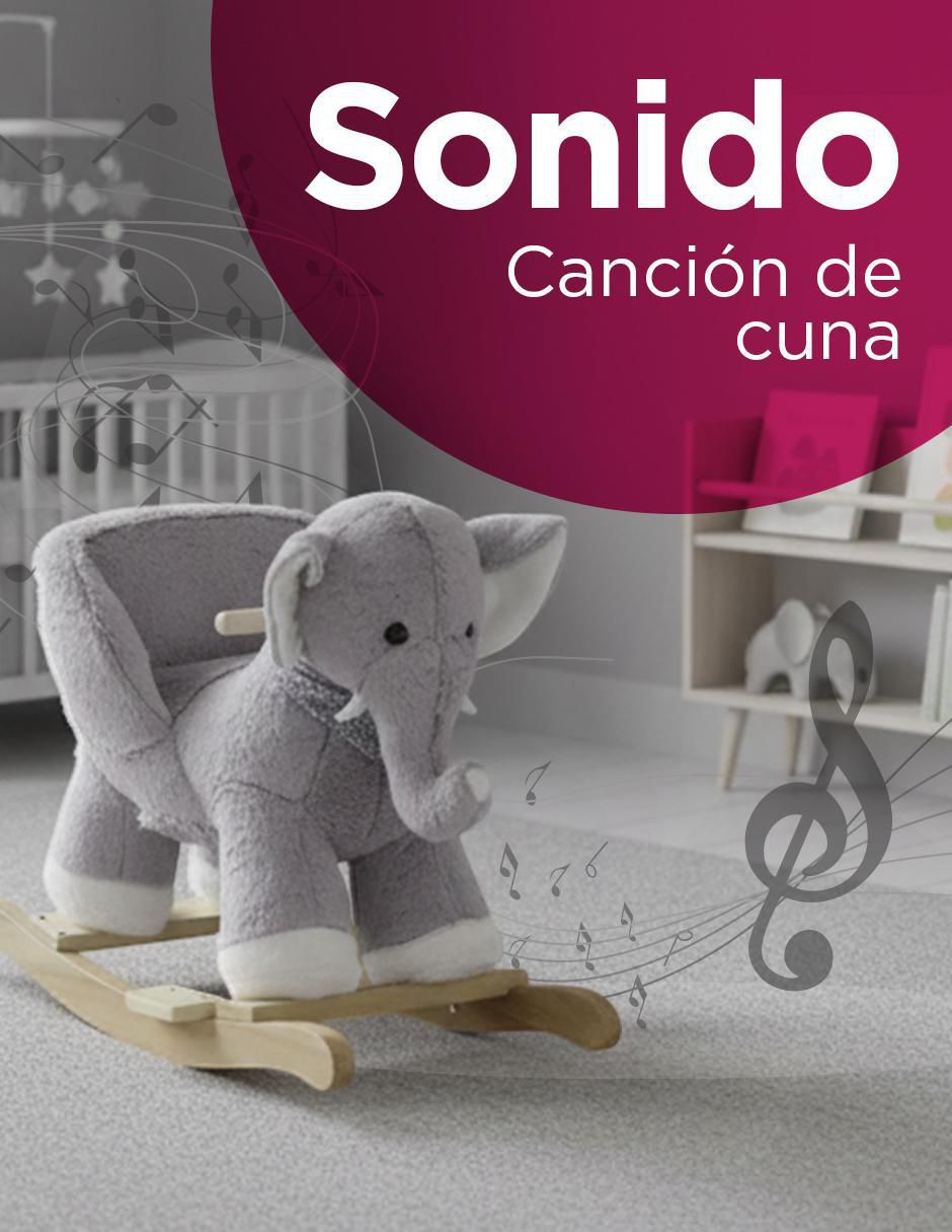 Balancín montable trompy el elefante abrazable con sonido de batería unisex 5