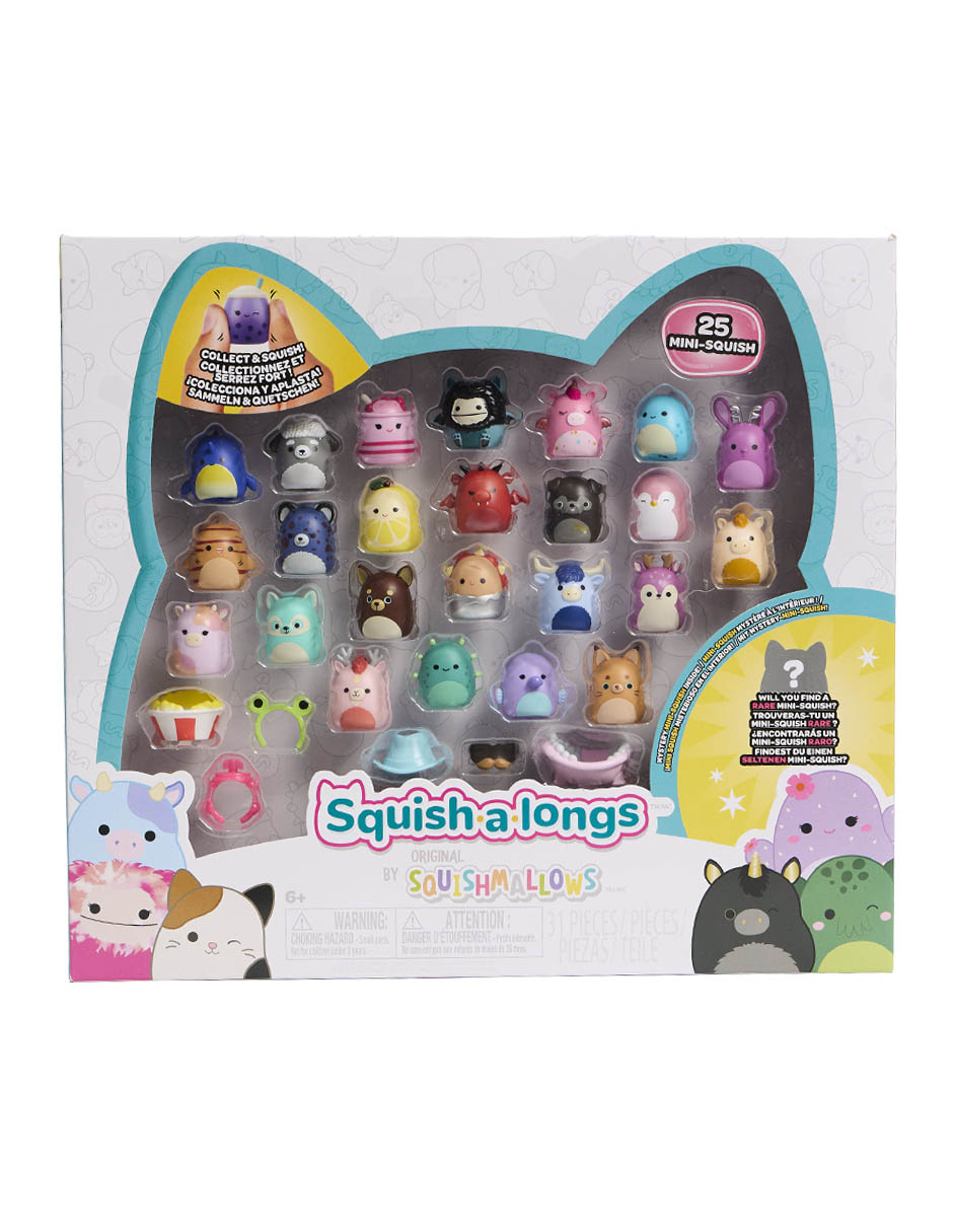 Set figuras acción squishmallows elástico 1