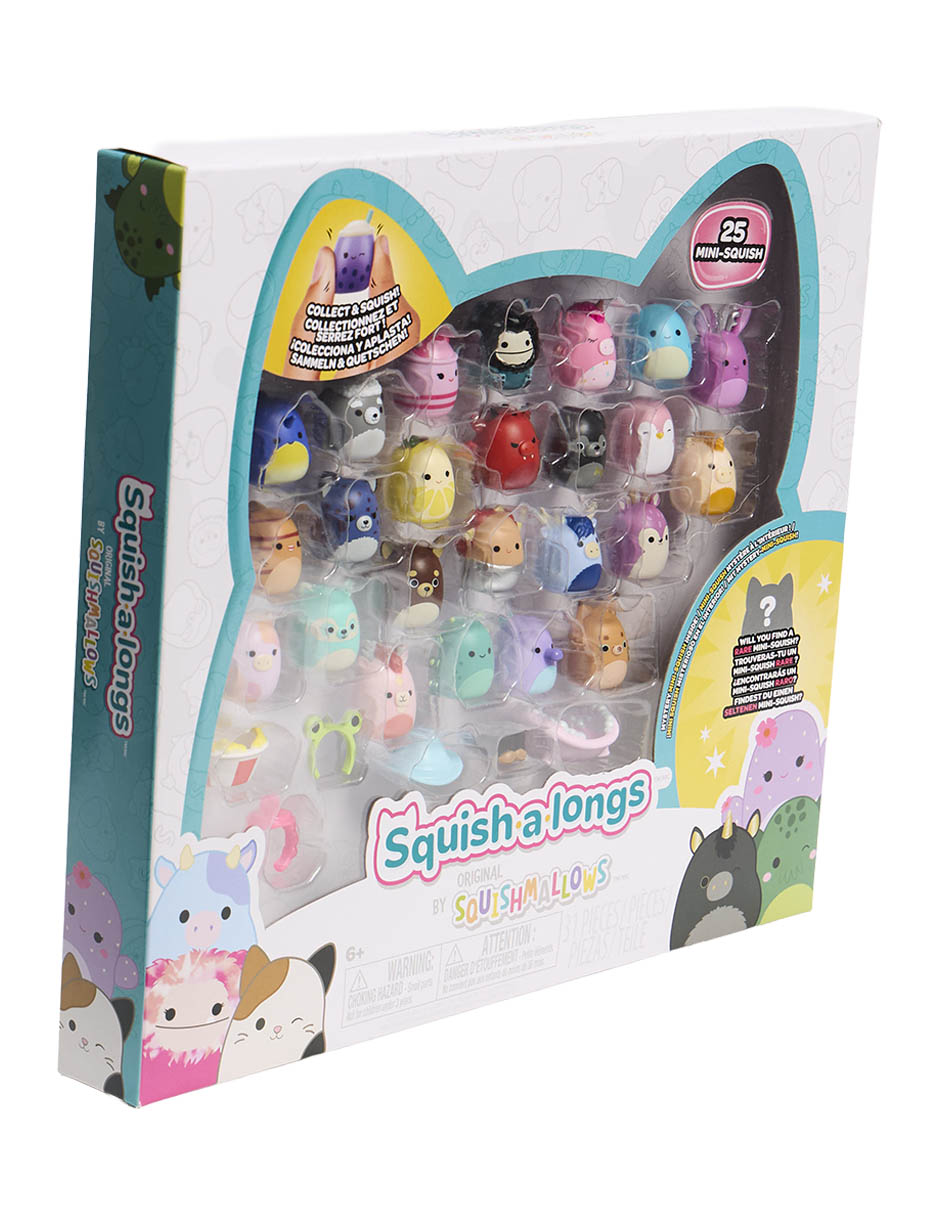 Set figuras acción squishmallows elástico 2