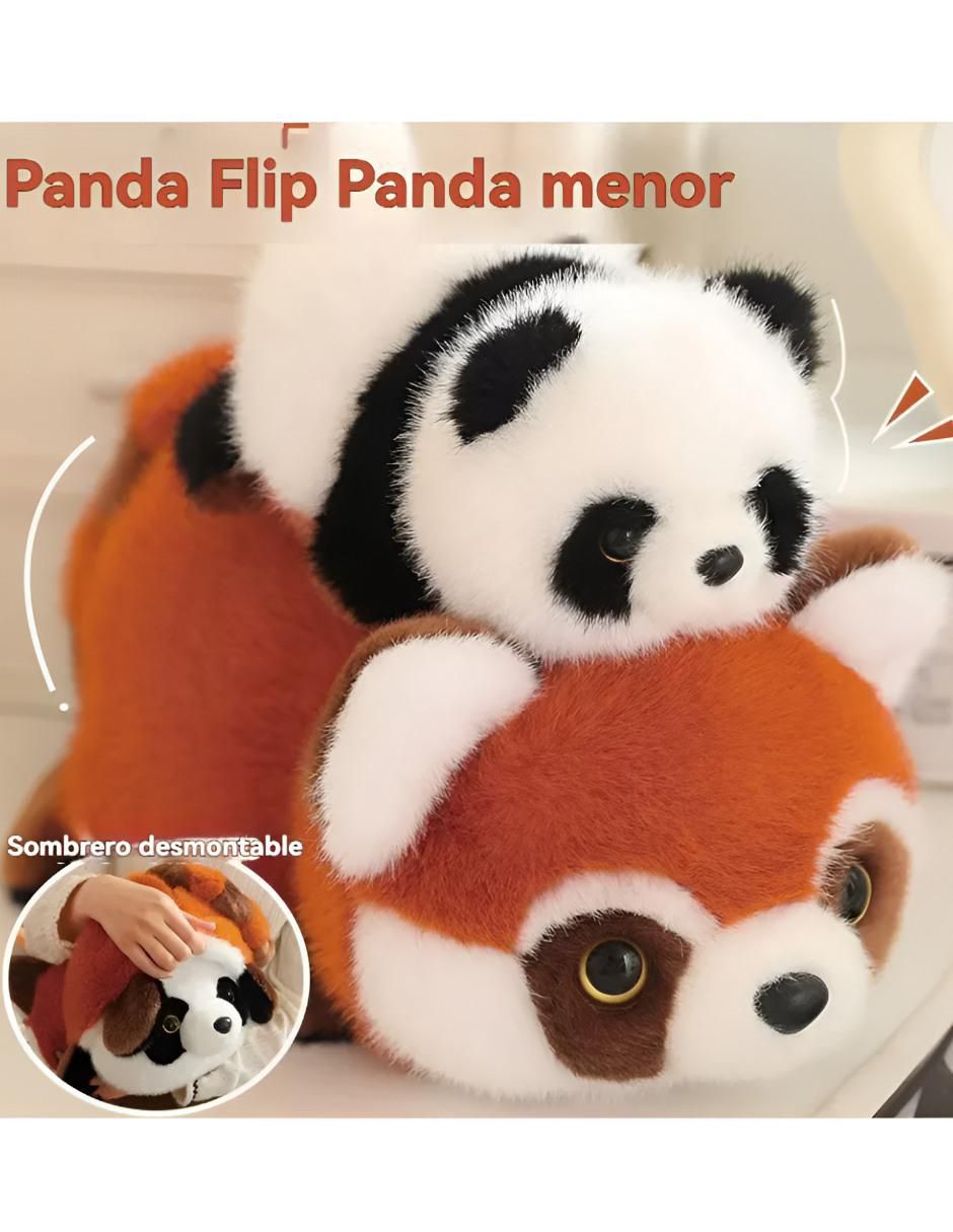Peluche de Panda reversible de 35 cm 3