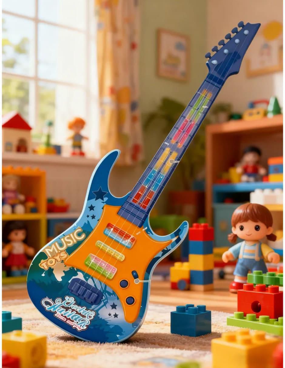 Guitarra eléctrica musical sonidos de melodías