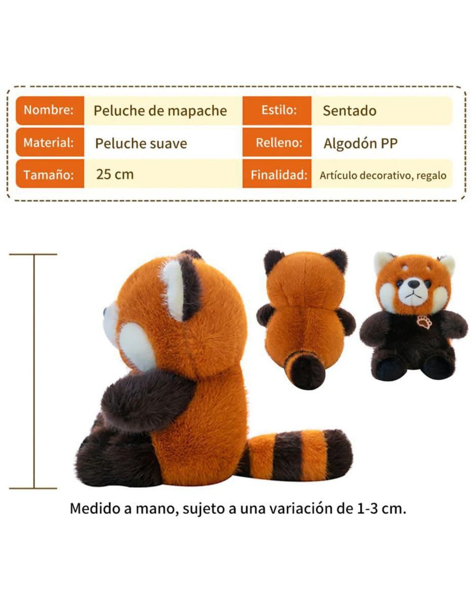 Peluche de mapache de 25 cm 4