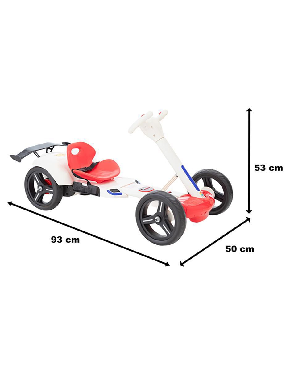Automóvil montable con control remoto Fold Kart S recargable infantil 8