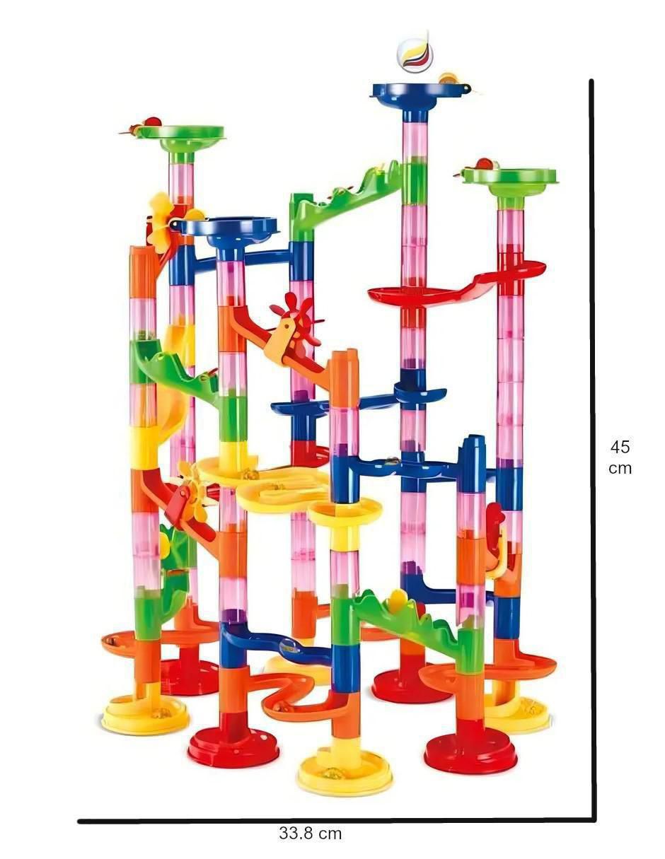 Set construcción Pista de juguete para canicas armable