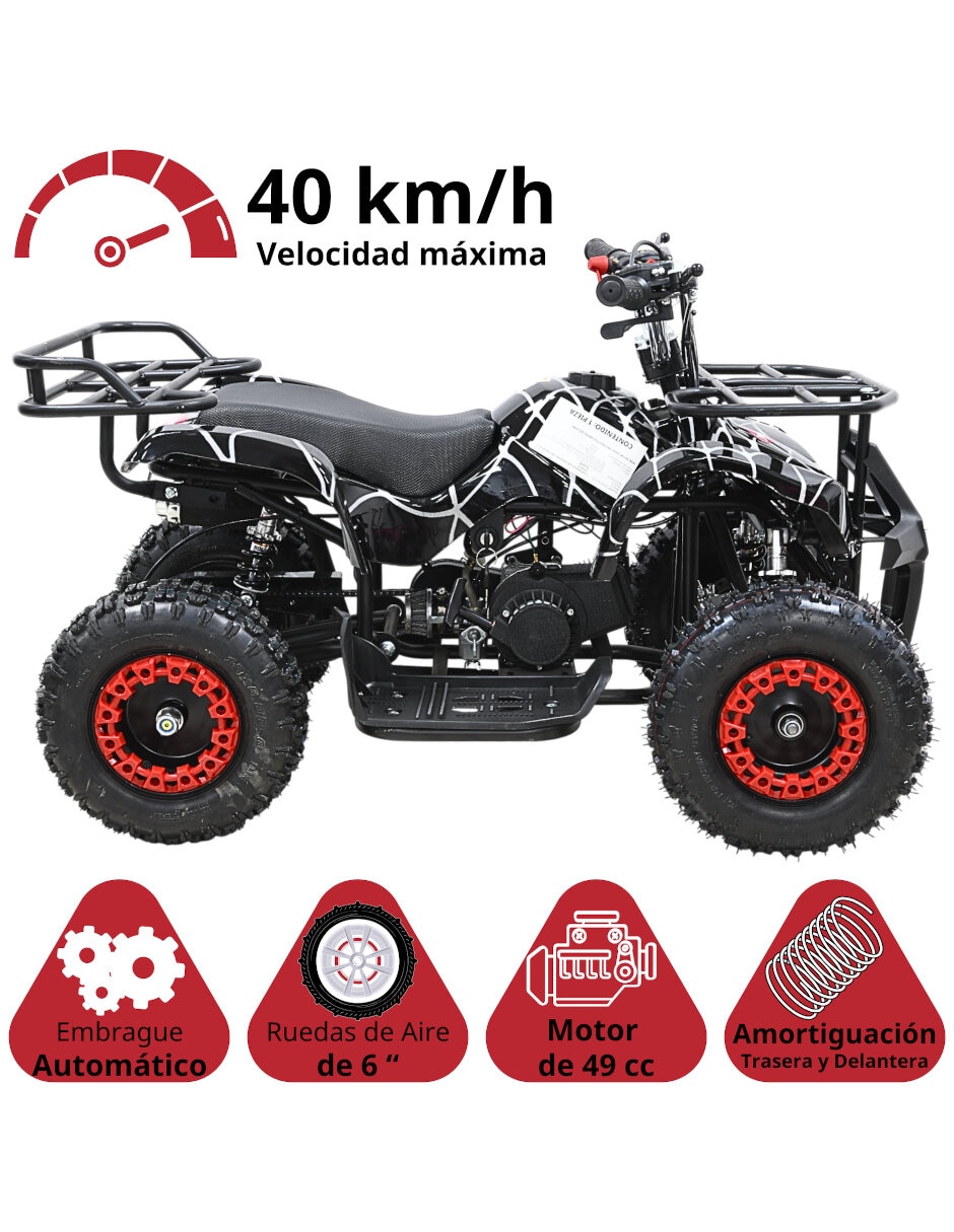 Cuatrimoto montable Joykoo de combustible para niños grandes unisex