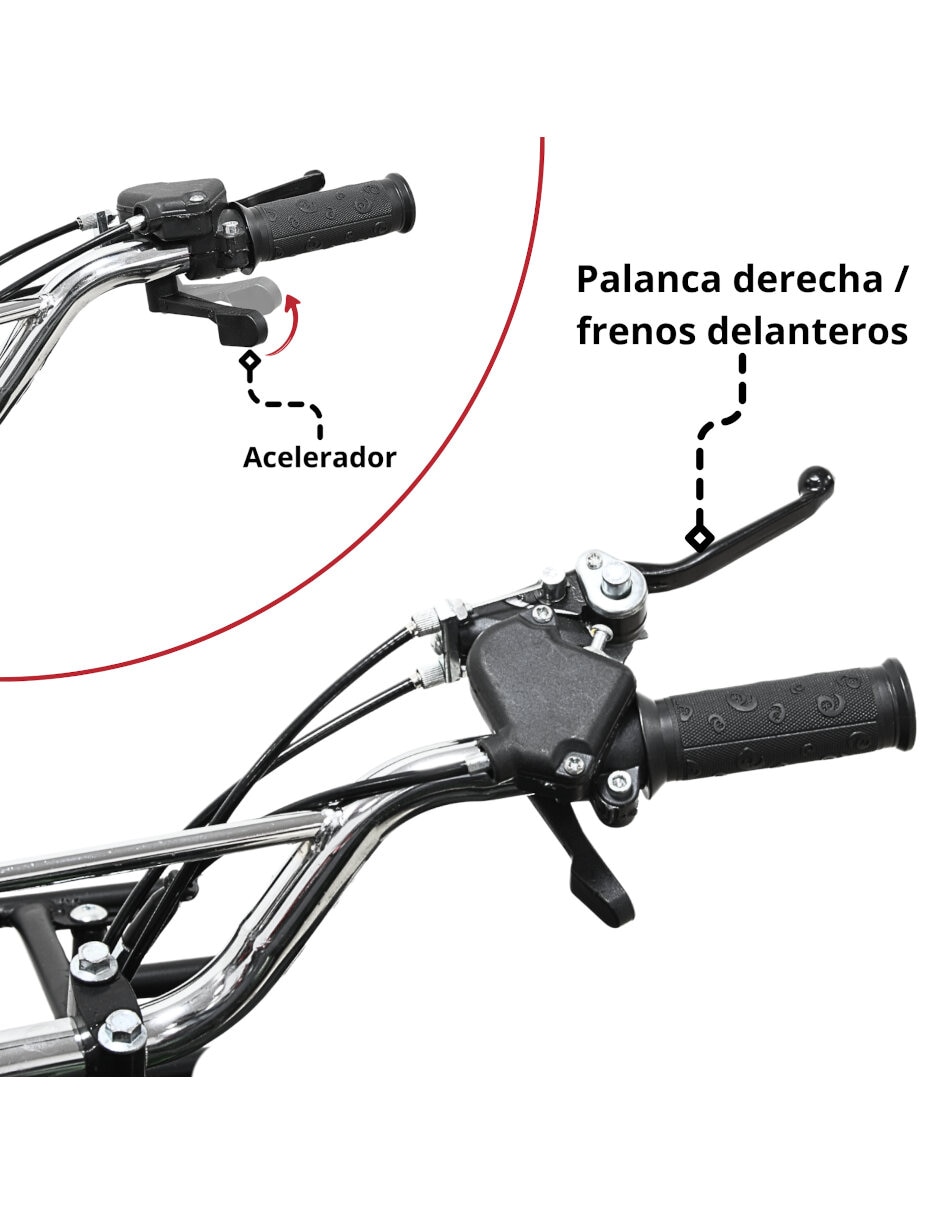 Cuatrimoto montable de combustible 5