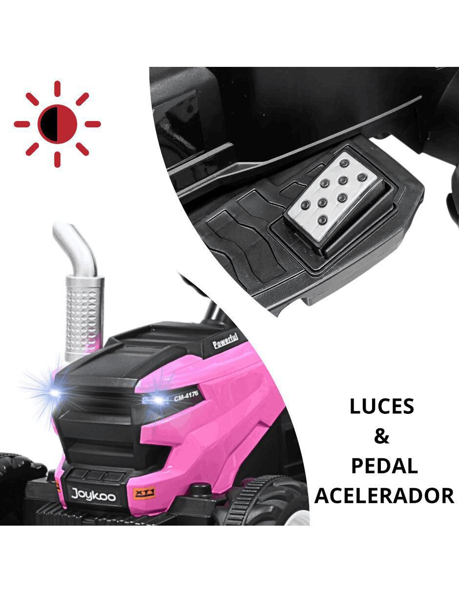 Tractor montable con control remoto recargable infantil 5