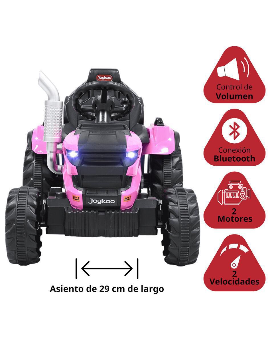 Tractor montable con control remoto recargable infantil