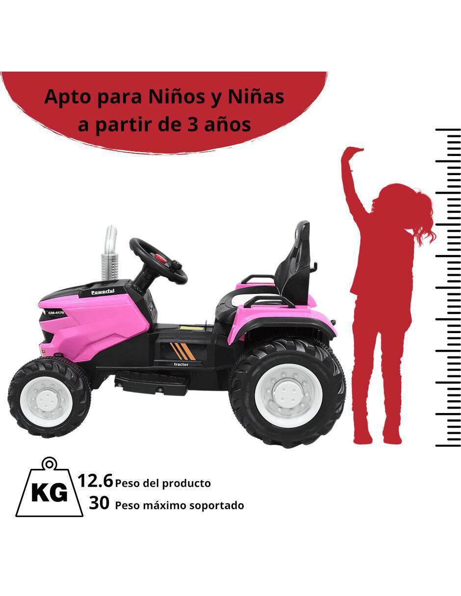 Tractor montable con control remoto recargable infantil